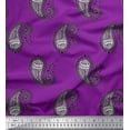 thumbnail image 1 of Soimoi Silk Fabric Paisley Block Decor Fabric Printed Yard 42 Inch Wide, 1 of 3
