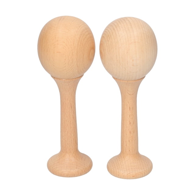 Maraca, Maraca en Hêtre Rumba Shaker Hochets Instrument de Percussion Paire de Maracas en Bois Maraca de Percussion pour Enfants Instrument de Musique pour Enfants 1 Paire