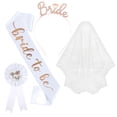 thumbnail image 3 of Bachelorette Party 4-Piece Set for Bride with Headband, Sash, Veil & Badge, 3 of 7