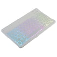 thumbnail image 1 of 10 inch Wireless BT Keyboard Ultra-thin Rechargeable BT Keyboard Three-system Compatible Mixed Light Effect White, 1 of 8