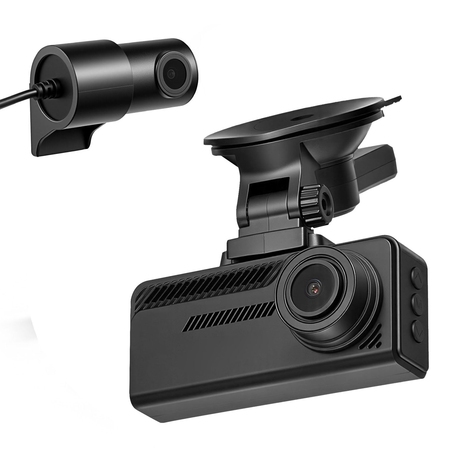 KFFKFF Dash Cam Front and Rear, 4K+1080P, 32 GB Card Included, Dual Channel Dash Camera for Cars with Built-in GPS, G-Sensor, Front 129° & Rear 125°, 3.18" Large Screen