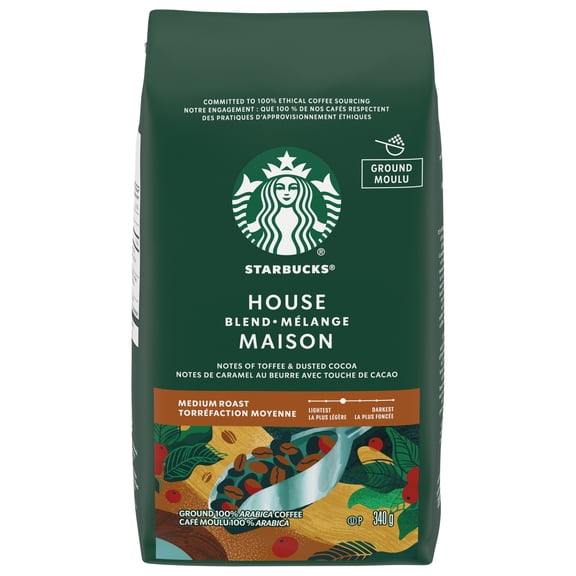STARBUCKS House Blend Medium Roast Ground Coffee Bag