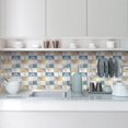 thumbnail image 3 of Lucoss 10 Pcs Self-adhesive Tile transfer for Home Decor, Peel and stick Tile Decal, Water-proof Backsplash Wall Tile Sticker for Kitchen Bathroom, 6x6inch, 3 of 9