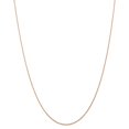 thumbnail image 3 of Diamond2Deal 10K Or Rose.7 mm Câble Cardé Chaîne Collier pour Femmes 20 Pouces, 3 of 6