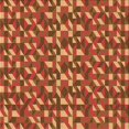 thumbnail image 1 of Ahgly Company Tapis d'Intérieur Lavable à la Machine, Carré, Transitionnel, Orange, Tapis de Zone, 6 Pieds Carré, 1 of 7