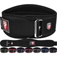 thumbnail image 1 of RDX Weight Lifting Belt, 6 Inch Curved Padded Back Lumbar Support, Functional Fitness Strength Training, Core Exercise Workout Bodybuilding Powerlifting Deadlifts Squats, Home Gym Equipment, 1 of 5