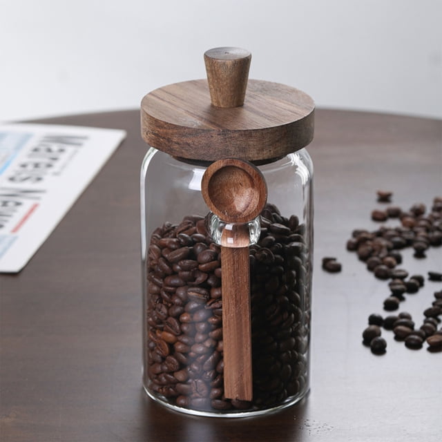 PEONAVET Coffee Storage Jar Glass Sealed Jar Storage Jar Glass Bottle Coffee Jar Tea Kitchen Miscellaneous Grain Storage Snack Storage Jar Milk Powder Jar