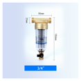 thumbnail image 1 of 40m High-efficiency Filtration Pre-filter Tap Water Household Whole House Central 3T Large Flow Pipe Backwashing Brass Filter, 1 of 7