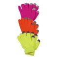 thumbnail image 1 of Peach Couture Bright Neon Texting Winter Gloves For iPhone iPad Android Any Touch Screen 3 Pack, 1 of 1