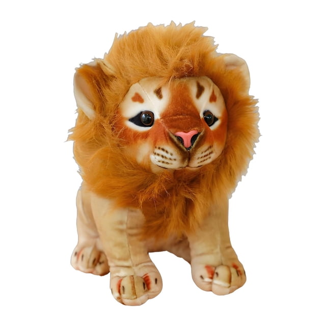 HILABEE Cartoon Stuffed Soft Toy Lion, a 20cm plush novelty toy with a cute and huggable design. Features a lively lion appearance with bright colors, soft PP cotton filling, and smooth texture. Ideal as a companion toy for bedtime or storytime, and suitable for home or kids' room decoration.
