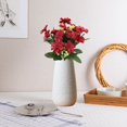 thumbnail image 4 of 13-head Artificial Chrysanthemum Bouquet Simulation Flora Decor Home Table Centerpiece Wedding Fake Flower  Wine Red, 4 of 8