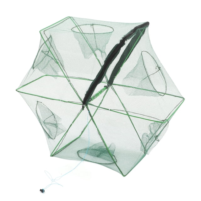 Trap Polygon Fishing Bait Trap Automatic Fishing Net Trap Foldable Portable Shrimp Cage