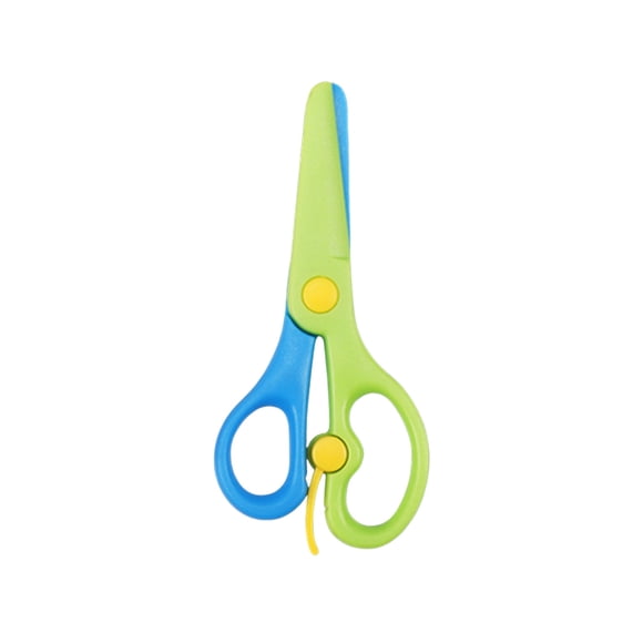 Riforla Scissors for Toddler Kids Children Plastic Color Preschool Training Scissors Paper Cutting Set for Paper Craft Supplies Back to School Supplies Children's Scissor DIY Scissors