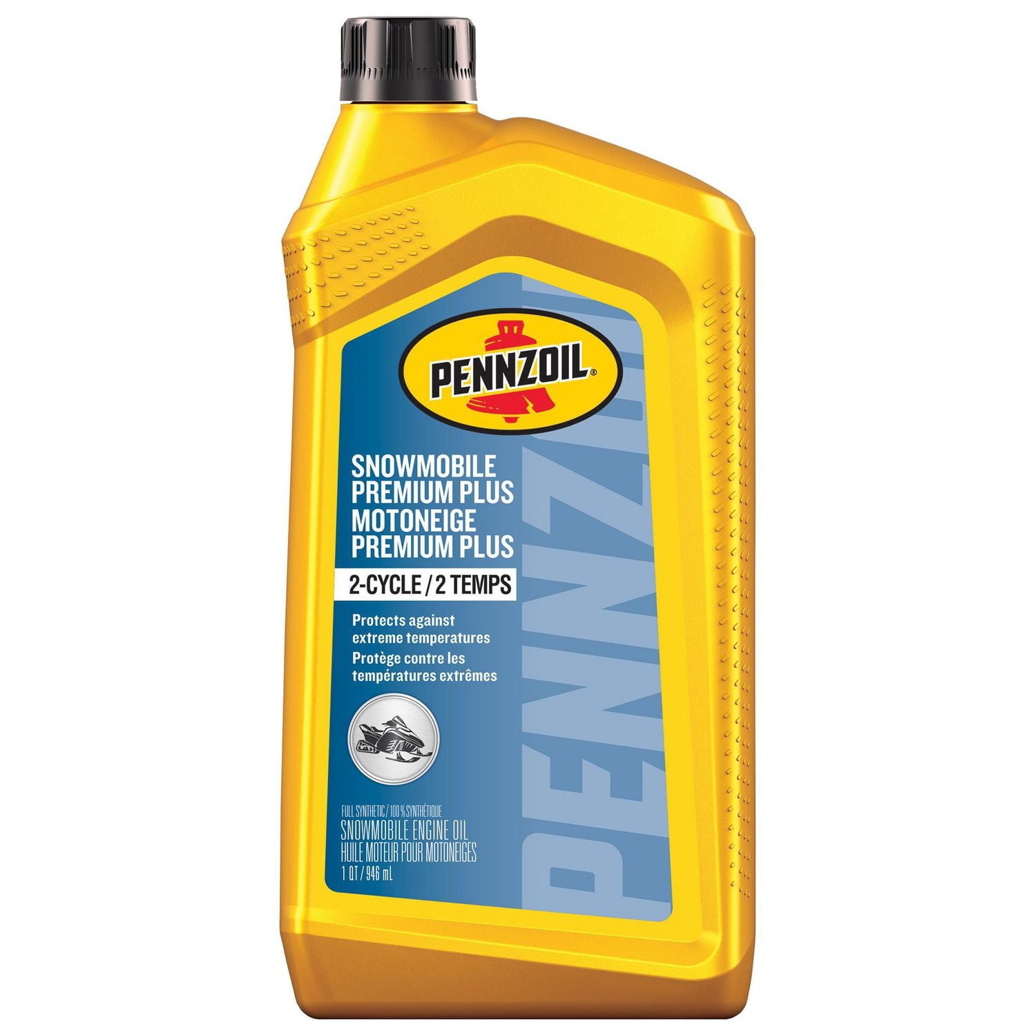 Pennzoil Snowmobile Premium Plus 2-Cycle Engine Oil, 0.946 Litre