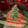 thumbnail image 2 of Gift Cards Christmas Christmas Tree Print Greeting Card for Florists, Bakeries, Gift Giving, Small Card, Information Card Small Christmas Tree, 2 of 6
