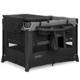thumbnail image 1 of Evolur Cozy Cove Deluxe Playard, Black, 1 of 9
