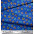 thumbnail image 2 of Soimoi Poly Georgette Fabric Coral Ocean Print Fabric by Yard 42 Inch Wide, 2 of 2