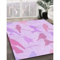 thumbnail image 3 of Ahgly Tapis Rectangulaire Lavable en Machine Intérieur Transitionnel Violet Violet, 3 Pieds x 5 Pieds, 3 of 7