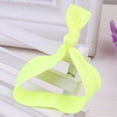 thumbnail image 3 of Hair Ring Seamless High Elasticity Knotted Adjustable Ponytail Holder Colorful Hairs Rope Scrunchies Accessories Multi Color Fluorescent Yellow, 3 of 6