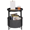 thumbnail image 1 of Coffee Round Table, Metal Nightstand, Sofa Side Table, Bedside End, 1 of 8