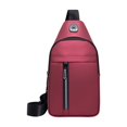 thumbnail image 2 of Zenithome Sac à Bandoulière Compact pour Hommes et Femmes, Sac de Poitrine et d'Épaule à Sangle Ajustable, Sac de Jour Léger de Voyage avec Port pour Écouteurs, Convient à la Tablette et aux Essentiels, 2 of 6