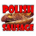 thumbnail image 1 of SignMission D-DC-16-Polish Sausage Polish Sausage Concession Decal Stand Trailer Food Sign, 1 of 1