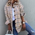 thumbnail image 2 of CEHVOM Mode Femme Manches Longues Ouvert devant Ample Manteau Imprimé Blouse Liquidation, 2 of 5