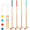 thumbnail image 1 of TOOKYLAND Kids Wooden Croquet Set - 17pcs - 4 Player Game Set with Carry Bag, Ages 3+, 1 of 5