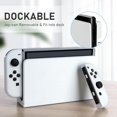 thumbnail image 5 of KOMI Switch OLED Case for Nintendo Switch OLED Model, Dockable Cover Soft TPU Protector Case for Switch OLED Grips & Console and Accessories with 2 Pcs Thumb Caps, Frosted Clear, 5 of 5