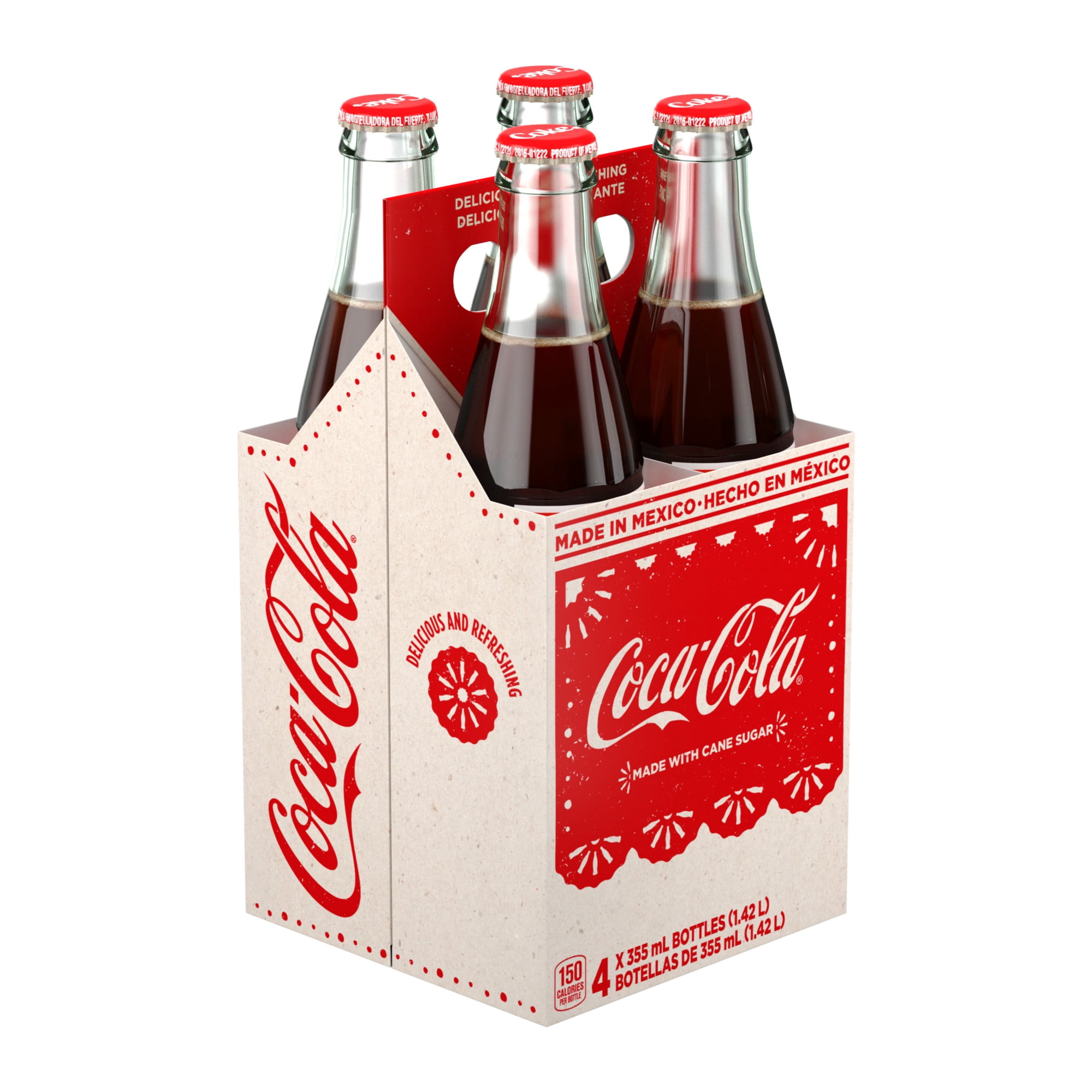 Coca-Cola du Mexique Glass Bouteilles, 355 mL, 4 Pack