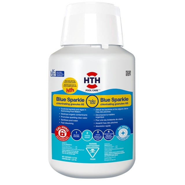 hth® granules de chloration 65 Blue Sparkle, 2,27kg