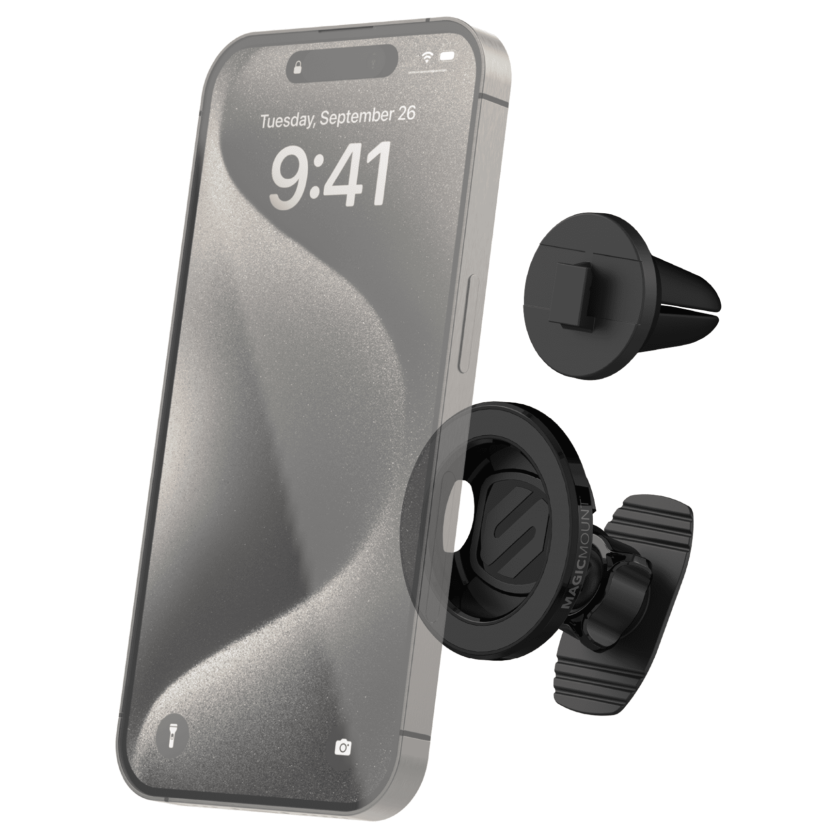 Scosche SMS2DV-SP MS Dash/Vent Magnetic Phone Mount Black