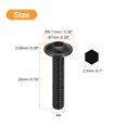 thumbnail image 2 of Unique Bargains Flanged Button Head Socket Cap Screws, 50 Pack M4x20mm 304 Stainless Steel Bolts, 2 of 5