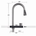 thumbnail image 2 of Robinet de Cuisine à 4 Modes avec Pulvérisateur Rétractable Robinet de Cuisine Pivotant à 360° Robinet de Cuisine avec Bouton Buse de Robinet de Cuisine Remplacement de Robinet Cuisine Robinet d'Eau de Cuisine Sortie Tuyau de Robinet de Cuisine, 2 of 2