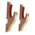 thumbnail image 1 of jifeng Wall Mount Display Stand, Display Hanger, Bamboo, Velvet Padded Hook Wall Display Rack for Flute Tanto 1 Tier, 1 of 9
