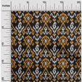 thumbnail image 1 of oneOone Tissu Popeline de Coton Rayé & Paisley Imprimé Ikat au Mètre 42 Pouces de Large, 1 of 4