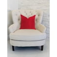 thumbnail image 2 of Plutus PBRA1381-1616-DP Coussin Décoratif de Luxe Rose Ambre en Rouge, 16 x 16 Po, 2 of 3