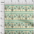thumbnail image 1 of oneOone Cotton Poplin Fabric Swirl & Floral Block Printed Craft Fabric BTY 42 Inch Wide, 1 of 4