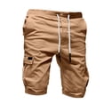 thumbnail image 3 of HWRETIE Men Sweatpants Solid Color Sport Shorts Loose Fit Drawstring Pants Casual Athletic Wear, 3 of 3