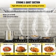 thumbnail image 3 of KFFKFF Insert Range Hood, 900CFM 4-Speed, 30 Inch Stainless Steel Built-in Kitchen Vent with Touch & Remote Control LED Lights Baffle Filters, Ducted/Ductless Convertible, ETL Listed, 3 of 9