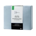 thumbnail image 3 of Ensemble de draps en microfibre doux et facile d'entretien Mainstays bleu, grand lit - Rentrée des classes!, 3 of 4