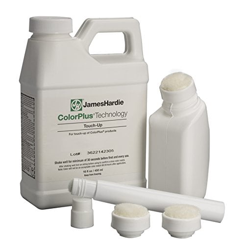 Trousse de Peinture de Retouche James Hardie ColorPlus 16 oz (Arctic White) Trousse de Peinture de Retouche Arctic White 16 oz pour Revêtement et Garniture James Hardie, Contenant Orienté vers l'Avant avec Étiquette de Produit, Formulée pour Assortir Parfaitement les options de Couleur James Hardie; Convient aux Petites Réparations de Revêtement Ou aux Retouches de Garniture Extérieure.