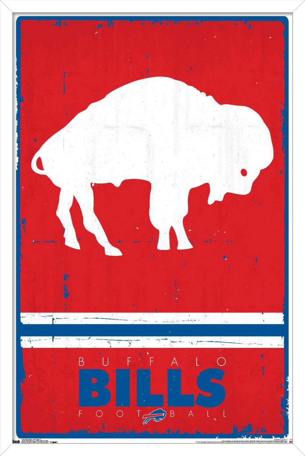 NFL Buffalo Bills - Retro Logo 15 Wall Poster, 22.375" x 34"
