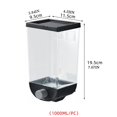thumbnail image 3 of 1PC Blue Juice Cereal Dispenser Countertop Cereal Containers Storage 1.5L /1LOrganization And Storage Containers For Kitchen Dry Food Dispenser For Rice Grains Snack Oatmeal Pet Food Black, 3 of 6