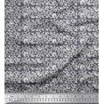 thumbnail image 1 of Soimoi Poly Georgette Fabric Leaves & Floral Block Fabric Prints by Yard 42 Inch Wide, 1 of 3