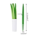 thumbnail image 3 of Danhjin Fruit Lotus Leaf Leaf Shaped Fruit Fork Skewer Fruit Skewer Kitchen Utensils 10pcs Plastic Forks, 3 of 9