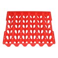 thumbnail image 2 of Plateau à Ufs, 5 Pcs Plats en Plastique Réutilisables Robustes pour Ferme pour Poulailler Rouge, Bleu, Jaune, Vert, 2 of 8
