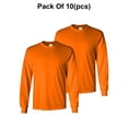 thumbnail image 1 of Radyan Hi Visibility Men's Long Sleeve Safety Shirts - 10 Pack, 100% Polyester, Size: Adult, 1 of 5