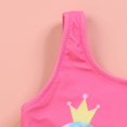 thumbnail image 4 of Baby Girls One Piece Swimsuits Summer Cartoon Print Sleeveless Backless Ruffles Swimwear Beach Bathing Suits For Kid 5 Y-6 Y, 4 of 7