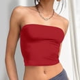 thumbnail image 3 of Timegard Womens Tube Tank Tops Sleeveless Strapless Crop Tops Basic Backless Top Going out Cute Summer Shirts, 3 of 5